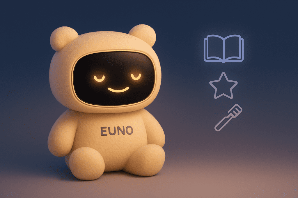 Robot Euno en mode veille nuit