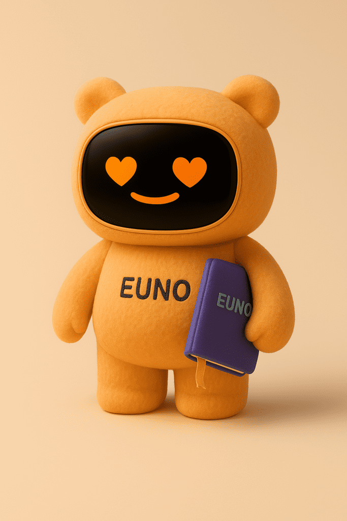 Robot Euno en mode éducation avec un livre sous le bras