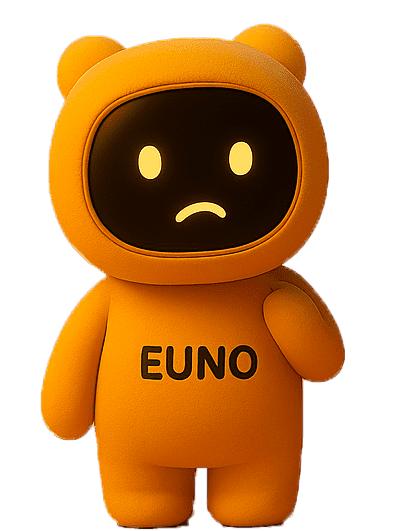 Robot Euno seul visage triste